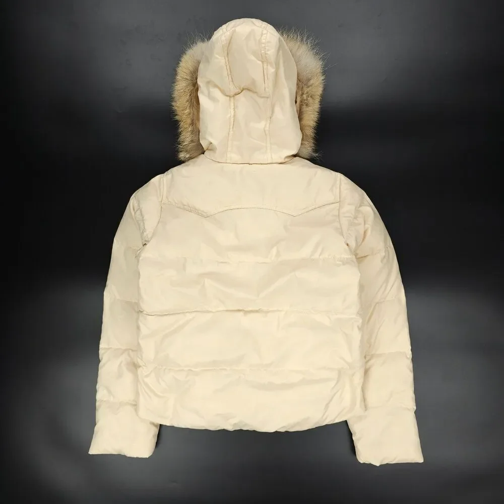 RALPH LAUREN Coyote Fur Down Parka Insulated Puffer Jacket Snow Ski Fleece Hood